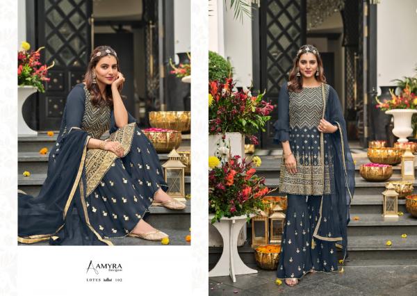 Amyra Lotus Georgette designer Exclusive Wear Designer Salwar Kameez